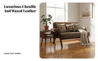 2-Seater Wooden Loveseat Retro Design 2-Seater Loveseat Retroretroera Modern & Design Sturdy Wood Frame for Two People