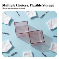 3 Pieces Underwear Storage Box Set Foldable Closet retrieveory cleanable for Adults