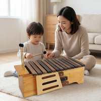 Wood Xylophone with Mallets Tuned Xylophone with Mallets Educational Percussion Instrument for Students, Kids, Classroom, Home Practice