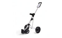 Golf Bag Push Cart Height-Adjustable Golf Push Cart with Cup Holder Trolley Aluminum Sturdy for Golfers