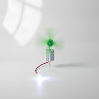 Educational Wind Generator with LED DIY Wind Turbine with Propeller Compact DC Motor Generator Renewable for Students