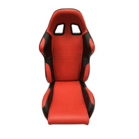 Go-karting Seat with Slide Rail Solid Cushion with Backrest Adjustable Bucket Seat for DIY Builders, Hobbyists