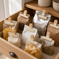 Food Bag Sealing Clips for Snacks, Milk Powder, Tea, and Kitchen Storage