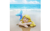 Sleeping Mermaid Statue Gift Choice Resin Mermaid Sculpture Mediterranean Princess Ornament for Aquarium, Garden