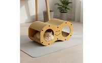 Wavy Cat Scratcher House Construction Pet Supplies Curved Design for Cats