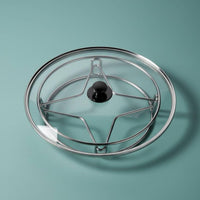 Pot Rack Multi-Functional Stainless Steel Steaming Stand Heavy Duty Heat Resistant for Countertop, Dining Table
