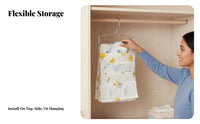 No-HoleNo-Hole multi-grip cumulus Hanger Space-Saving fastener and dry Hanger Strong fasteners Clothing Organizer 360° Rotating fastener for New Parents, Caregivers, Apartment Dwellers, Nursery, Closet, Balcony, Shower Rod