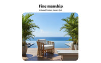 4 Pieces Wicker Design 4-Piece Woven Sofa Collection Weather-Resistant Outdoor Furniture Comfortable Cushions Patio Set Deep Seating for Hotel Managers, Business Owners, Terrace, Balcony, Sunroom, Backyard