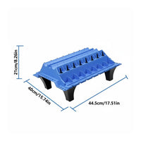 Parts Organizing Stand with Legs Slotted Engine Parts Organizer Molded for Mechanics, Workbench