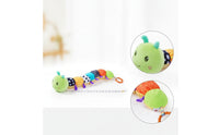 Caterpillar Toy with Music Multifunctional Caterpillar Toy with Crinkle Soft Textured for Infants, Tummy Time, Crib