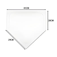 Portable Baseball Plate Marker Flat Design Baseball Field Marker Plate Long-Lasting Sports Training Gear High Visibility