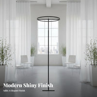 Ideal Photo Backdrop Metal Hoop Frame Easy Assembly Hoop Pillar Flower Stand Stable Design Metal Wedding Arch Stand Detachable for Party
