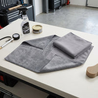 Suede Car Drying Towel and 30x40cm Microfibre Cloth, Thickened Microfibre Towel for Glass Cleaning, Lint Plain Weave for Car Washing