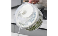 Salad Centrifuge with Handle Multifunctional Salad Washer and Dryer Quick Vegetable Washer with Basket for Meal Prep