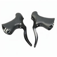 2 Pieces Lightweight Road Bike Brake Lever Grippy Rubber Hoods Aluminum Alloy Brake Lever for Commuting