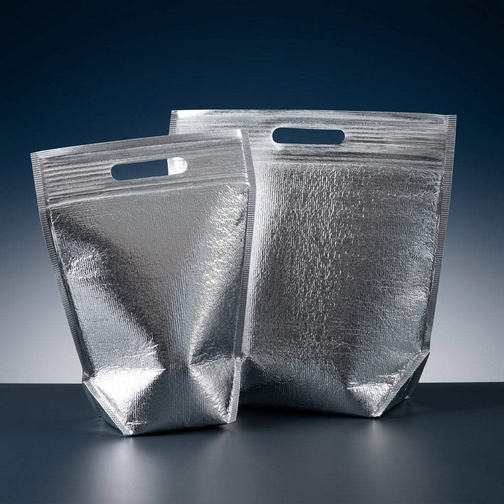Lunch Box and Cool Bag for Food Bags, Insulated Lunch Bags for Women Men with Aluminum Foil, Reusable Shopping Bags, Food Storage Ice Bag Zipper
