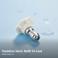 Heavy Duty 1/4 Inch Quick Connect Nozzle Rust Proof Stainless Steel Spray Tip Easy Installation for Car Detailers, Driveway Cleaning