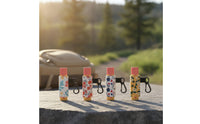 4 Pieces Flexible Lip Salve Holder with Keychain Portable Chapstick Holder with Hook Lightweight Lip Salve Sleeve Long-Lasting for Travel