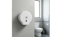 Large Roll Toilet Paper Dispenser Screwless Installation Commercial Toilet Paper Dispenser Large Capacity Restroom Fixture for Hotel