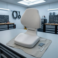 Boat Seat with Mounting Hardware Quick-Install Molded Boat Seat Marine-Grade Fishing Chair for Anglers