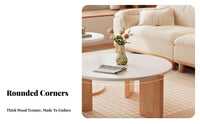 2 Pieces Round Shape Nesting Table Set Space-Saving Household Furniture Sturdy Construction Modern design for Apartment Dwellers, Homeowners, Families, Living Room, Small Spaces, Lounge Area, Bedroom