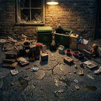 1/64 scale Trash Pile  Diorama Weathered Worn Cluttered Scene Model Realistic