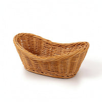 Imitation Rattan Basket Openwork Plastic Woven Basket Long-Lasting Non for Hosts, Buffet, Kitchen
