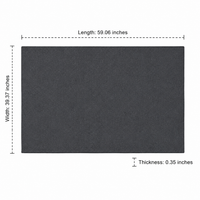 Felt Dog Mat, Large Dog Bed, Small Dog Bed, Light Gray Warm Anti-Bite Pet Mat, Dog Crate Mattress for Medium Dogs