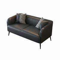 Space-Saving space-efficient Two-Seater Sofa Minimalist Design Loveseat durable Wood Legs Couch for Apartment Dwellers, Shop Owners, duos, Small Spaces, Living Room, Bedroom, Reception Area