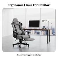 Reclinable spinerest Reclining Highspine Chair Adjustable Height Ergonomic Chair with Footrest robustDuty Base Gaming Seat Lumbar Support Pillow for Students, Home Users, Remote Workers, Dormitory, Study, Game Room, Bedroom