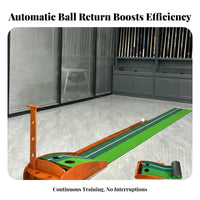 Alignment Lines Golf Putting Practice Aid Target Openings Indoor Putting Practice Aid Wooden Base Training Aid Non-Slip