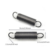 2 Pieces Cylindrical Spring with Hooked Ends Heavy-Duty Coil Spring with Hooks Long-Lasting Extension Springs with Hook Ends Versatile for Mechanics