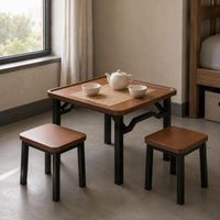 Mahjong Table Multi-Use Rectangular Game Table Rounded Corners Home Furniture