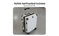 Telescoping Handle Hardshell Scratch Resistant Ribbed Hardside Reinforced Corners Suitcase Lightweight Design for Travelers, Vacatisinglers, Business Professionals, Vacation, Airport, Weekend Trip Getaway