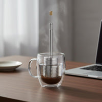 Easy to Clean Coffee Infuser Long-Lasting Reusable Brewing Basket Heat Resistant Kitchenware for Office, Travel
