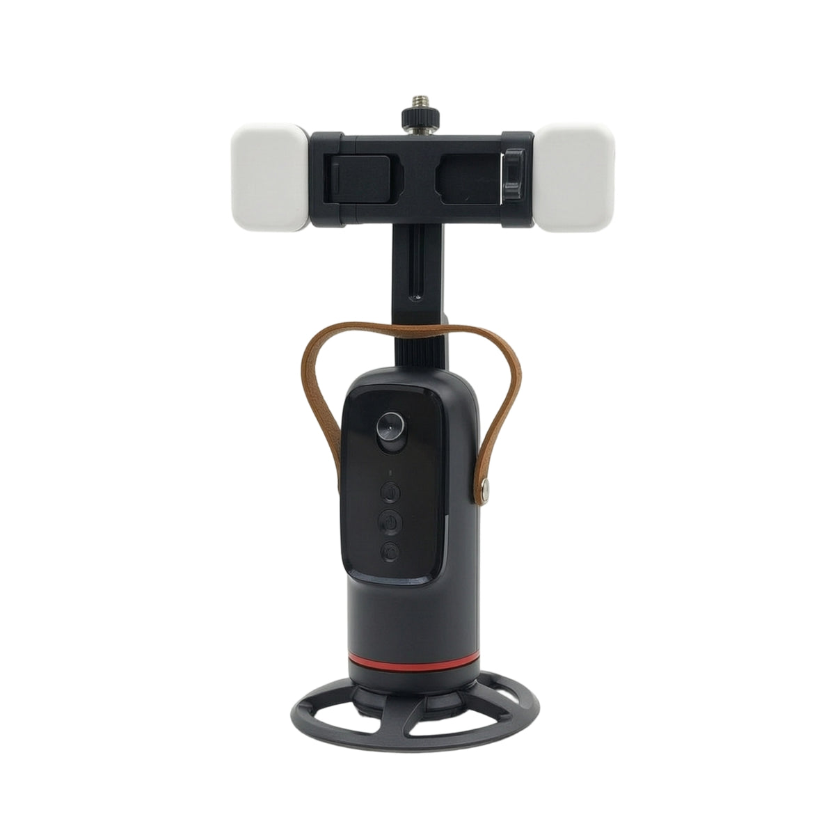 Motorized Mobile Device Tracking Stand 360-Degree Phone Stand with Gesture Control Portable Auto Face Tracking Phone Holder Compact for Livestreaming