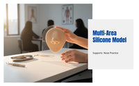 Multi-Part Silicone Facial Features Model, Ear, Nose, Eye, Brow, Tongue, Lip, Piercing Practice, Teaching Display