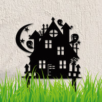 Halloween Iron Witch Ground Insert Garden Decoration