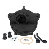 Air Filter with Mounting Accessories Aftermarket Air Cleaner with Mounting Hardware Round CNC for Motorcyclists, Garage Install