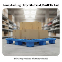 Pallet Water-Resistant-Resistant 9-Leg Grid Pallet Stackable Logistics Supplies for Warehouse Workers, Factory Workers