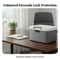 Combination Lock Safe Box Portable with Handles Combination Lock Box for Parents