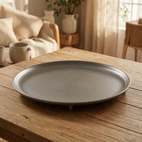 Boat-Shaped Tray Textured Hammered Metal Tray Sculptural Centerpiece Bowl for Home Stylists