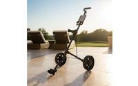 Golf Bag Cart Foldable Two-Wheel Bag Trolley Compact for Golfers