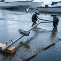Portable Boat Trailer Pneumatic Wheels Marine Transport Rear Support Brackets