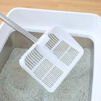Cat Sifter with Extended Long Handle, Stainless Steel Metal Large, Handle Cat waste tray Tool for Apartment Living
