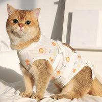 Cat Neutering Suit, Breathable Post Surgery Clothing with Tie Closure, Full Body Recovery Wear for After Surgery