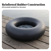 Inflatable Fishing Boat Thickened Material Inflatable Fishing Raft Sturdy-Duty Rubber Dinghy Puncture Resistant Yacht Tender