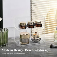 Tiered Rotating cosmetic Stand Space-Saving Cosmetic Organizer Large Capacity