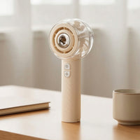Handheld Spray Fan with Water Tank Rechargeable Handheld Misting Fan Cordless for Commuters, Travel, Office, Desk