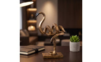 Flamingo Sculpture Premium Flamingo Statue Resin Bird Figurine for Office